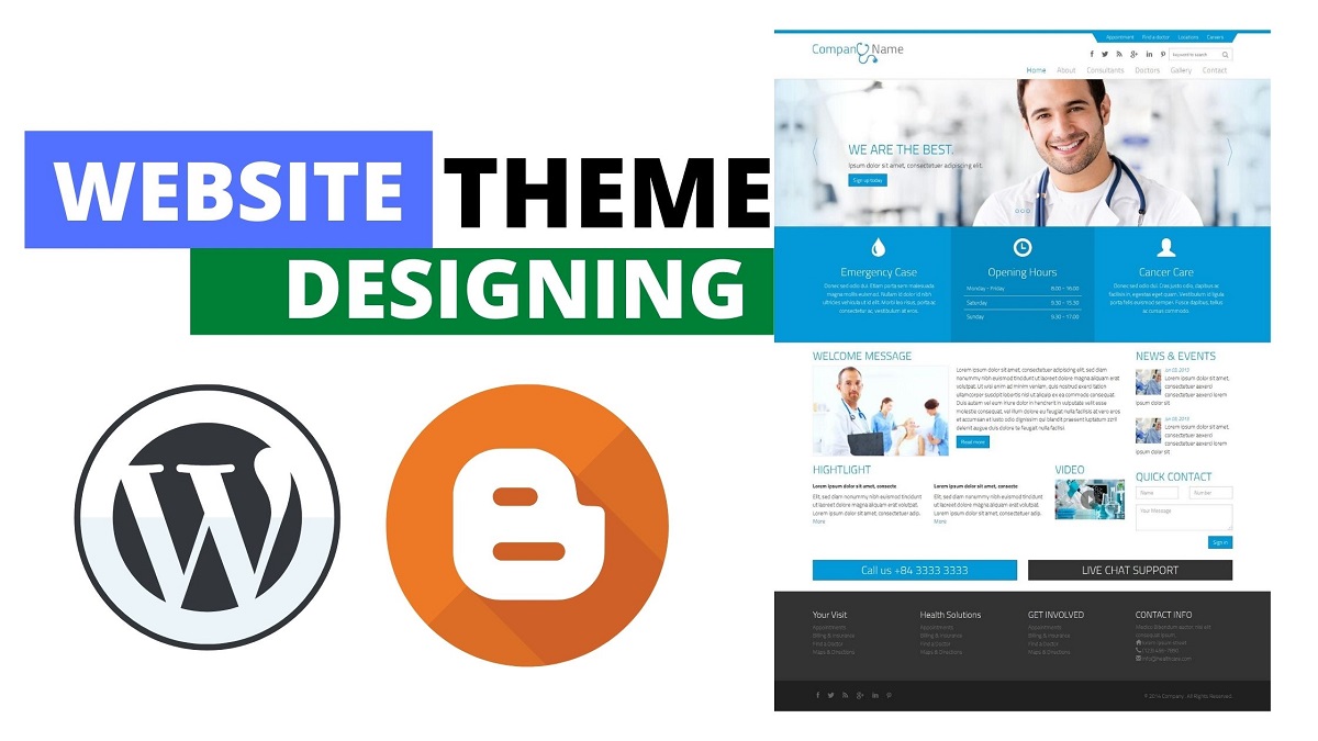 website theme designing