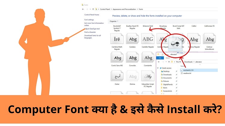 Computer Font hindi