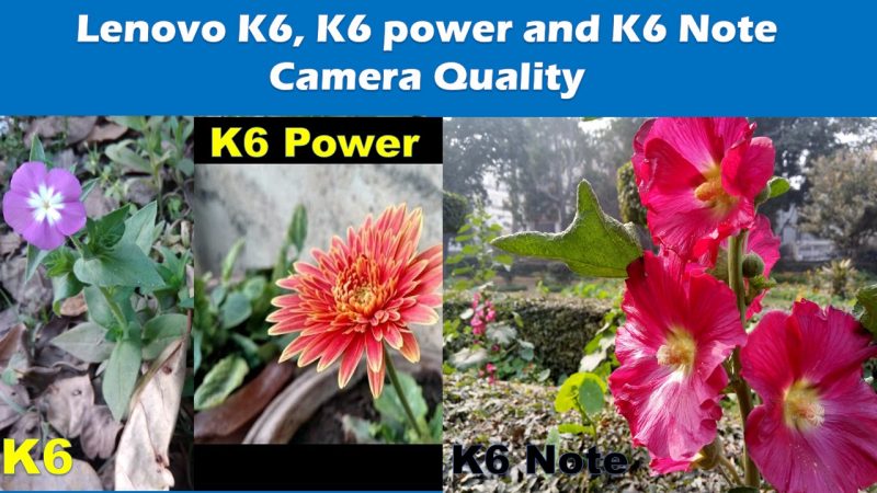 Lenovo K6 Camera Quality