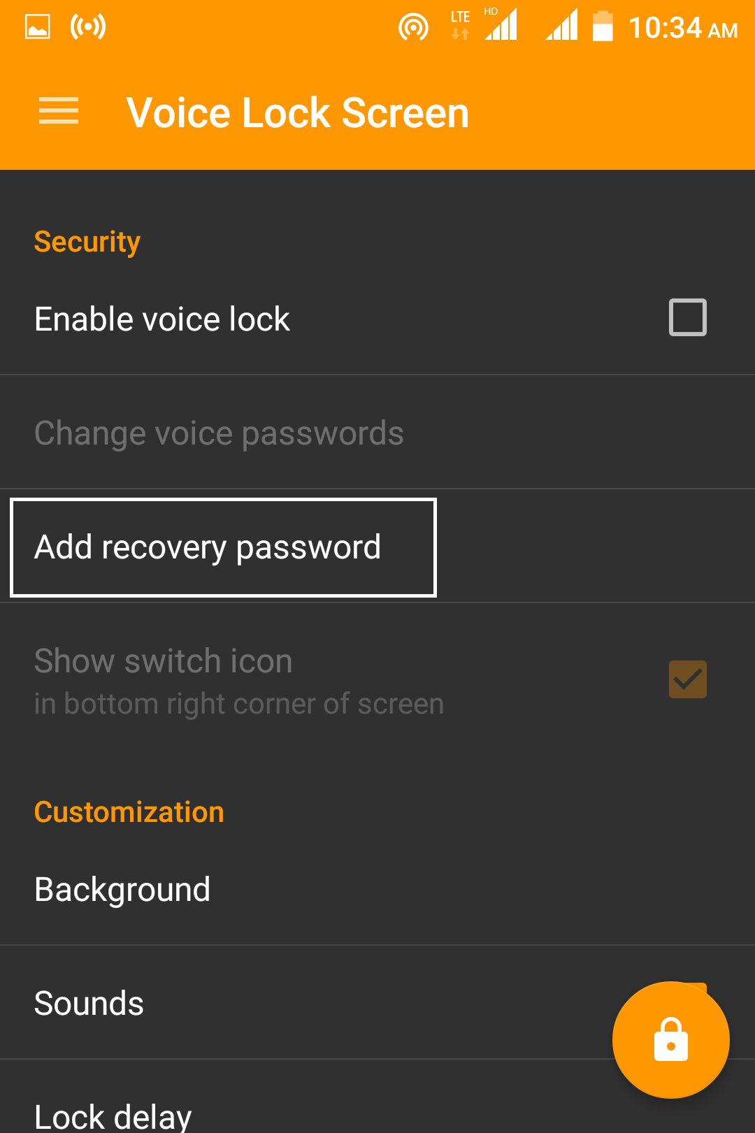 recovery password