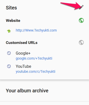 Youtube about me page