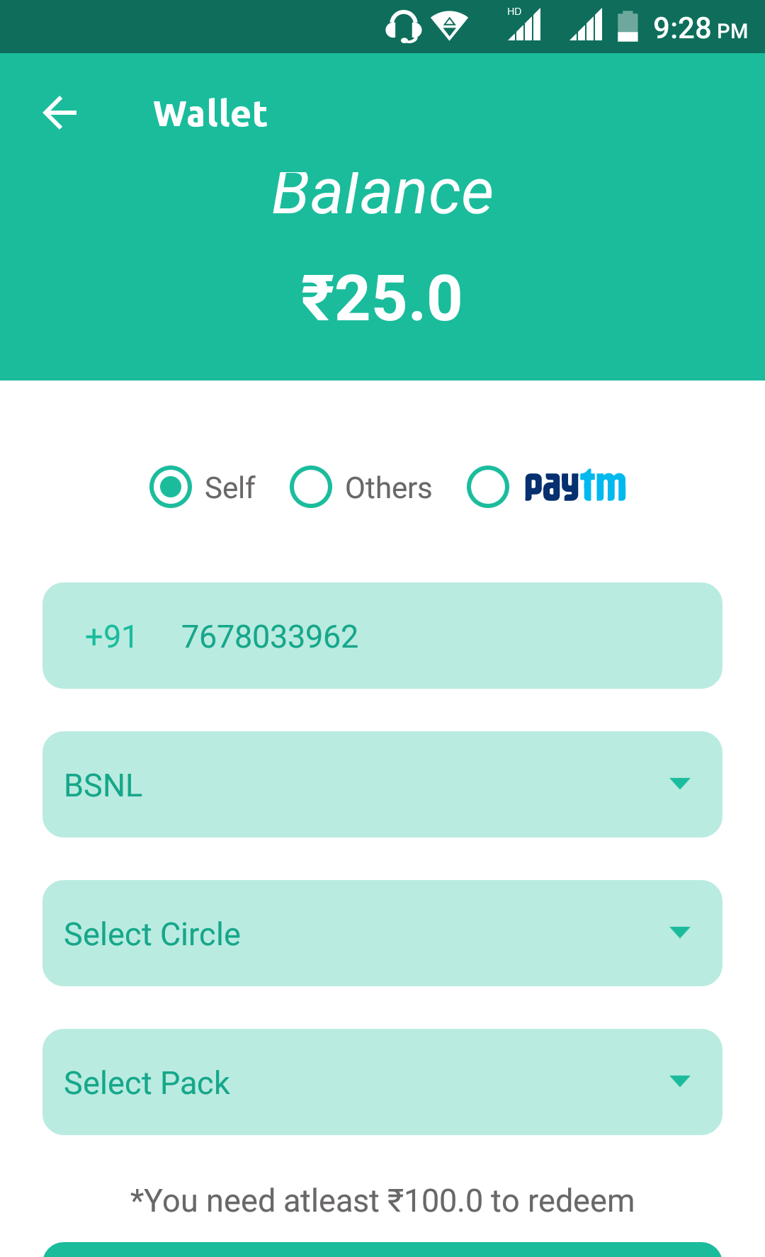 send money to paytm
