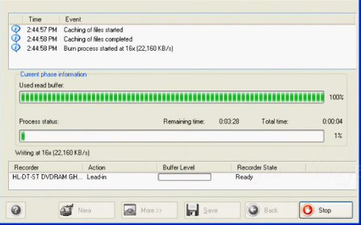 complete Burning process
