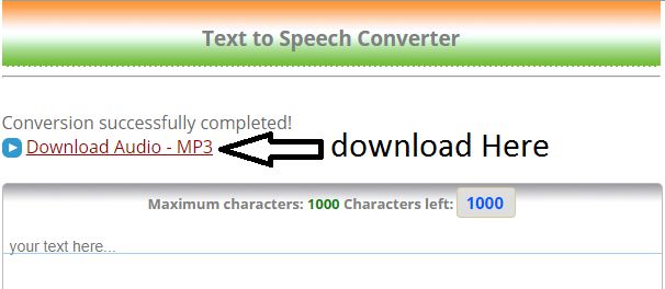 download Converted audio