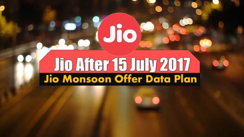 Jio After 15 July 2017