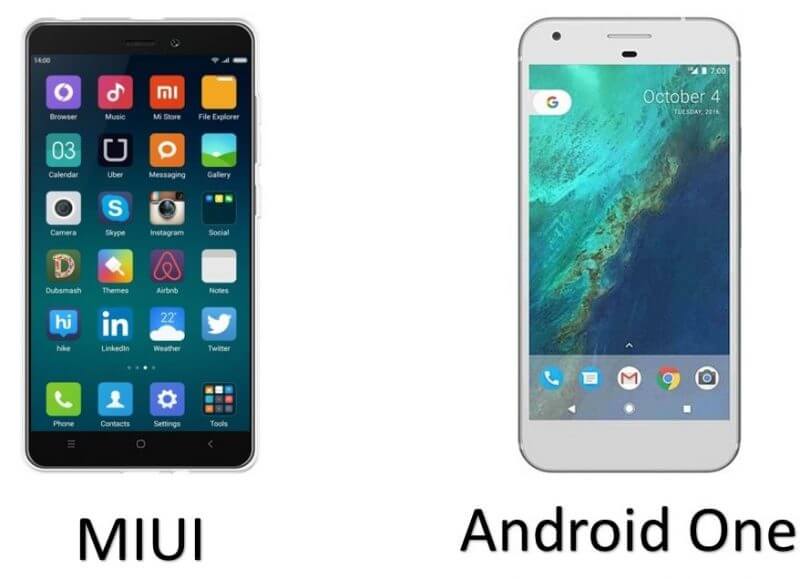 android One vs Miui UI