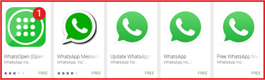 whatsApp on Play Store