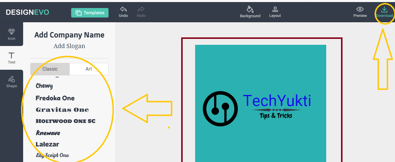 Logo Create successfully