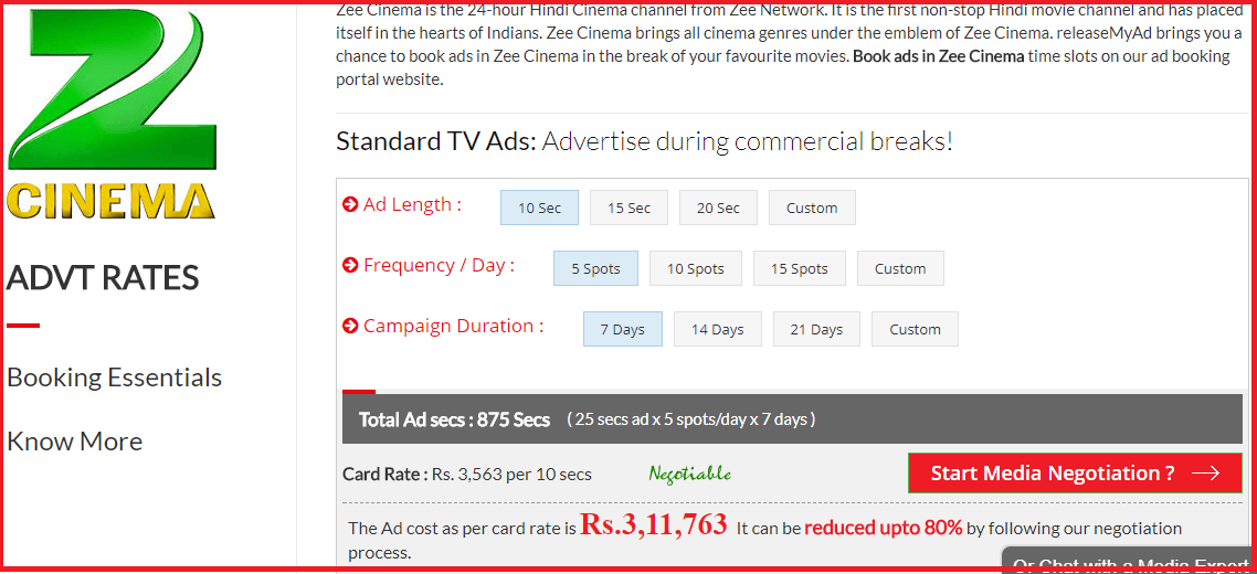 Zee Tv Advertiser