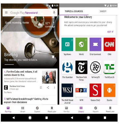 GOOGLE PLAY NEWSSTAND