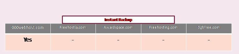 Instant Backup