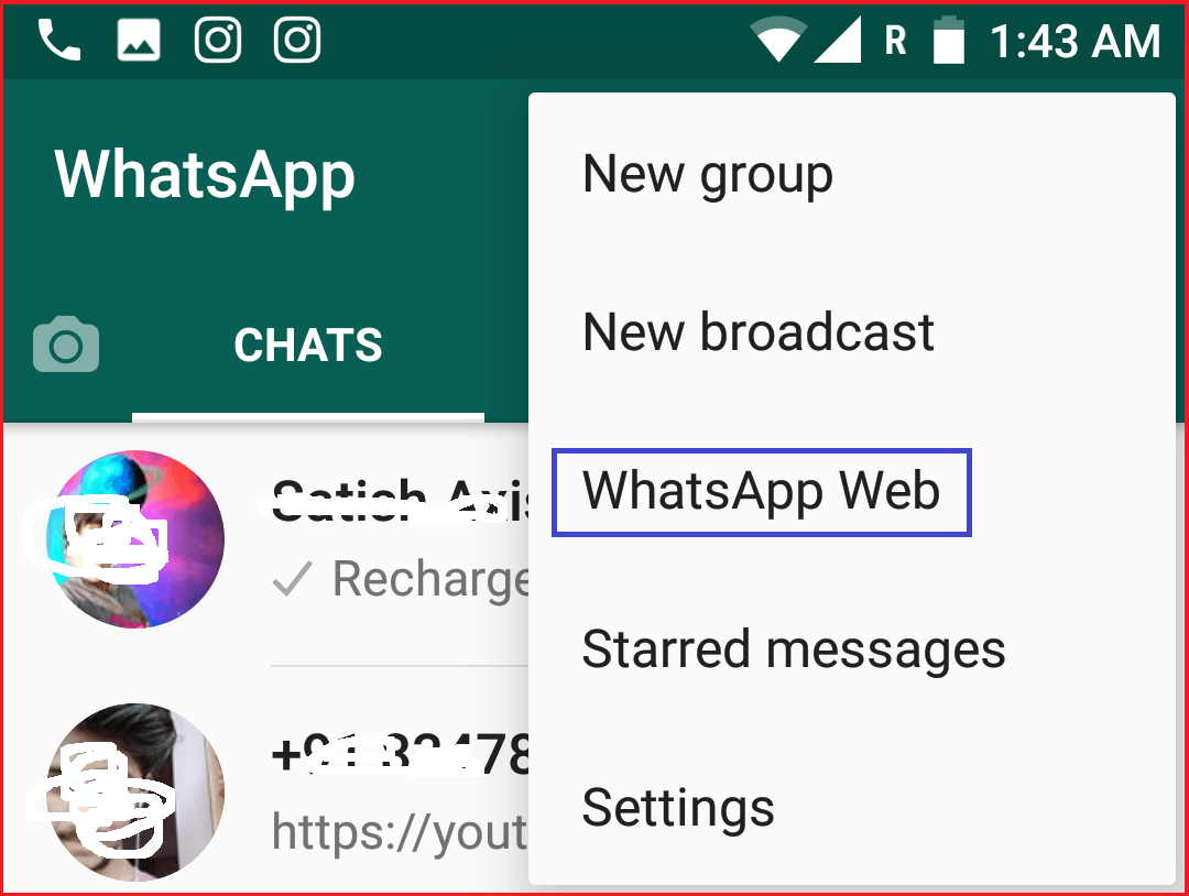 whatsApp web