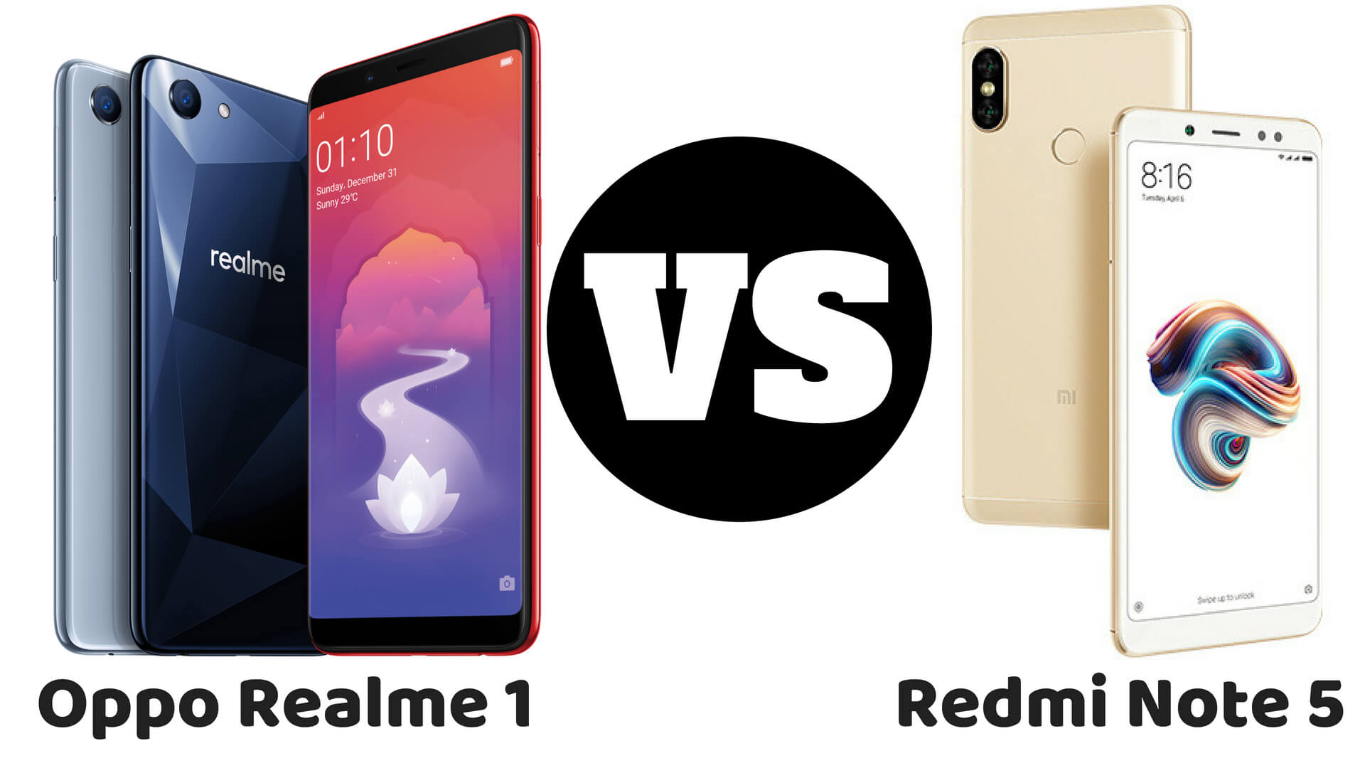 Realme 1 vs Redmi Note 5 Pro