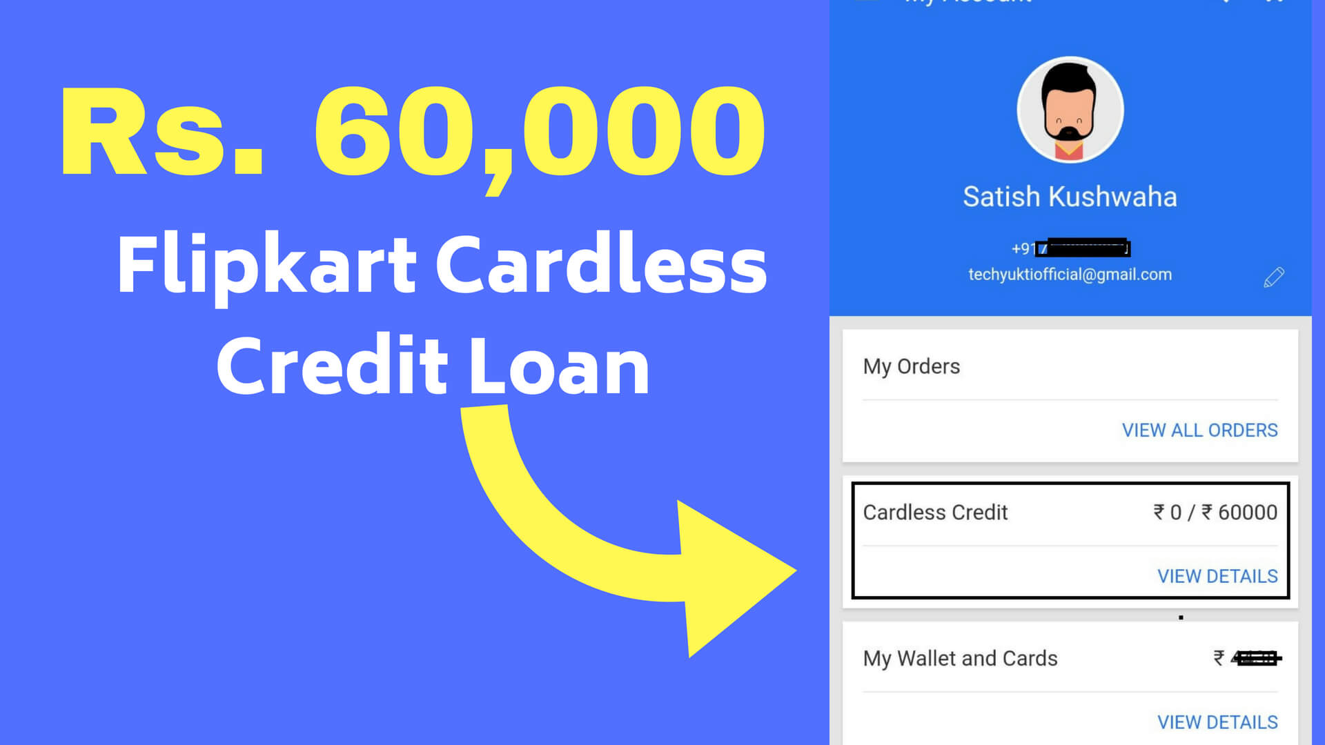 Flipkart Cardless Credit Loan