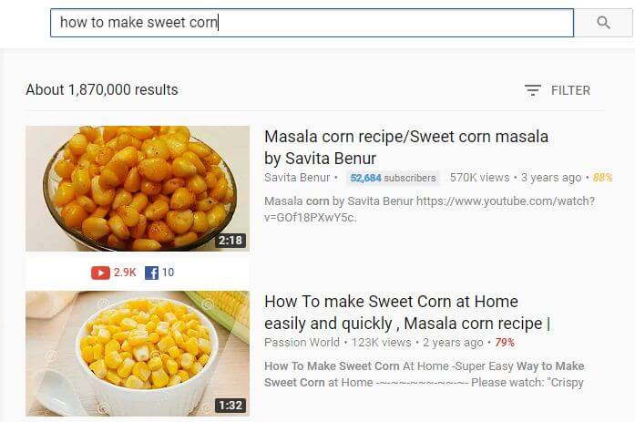 Youtube search engines