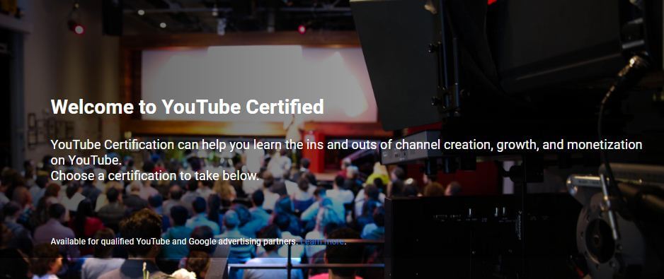 youtube certificate