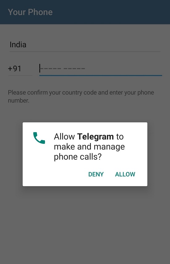 Setup Telegram Account