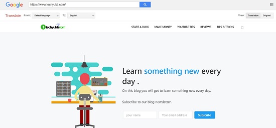 website translation