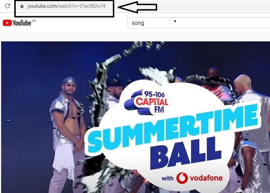 Copy YouTube video url