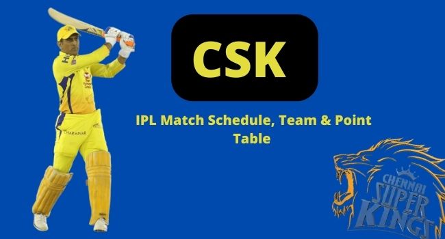CSK Match Schedule