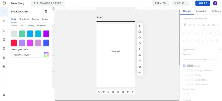 Make Stories Dashboard