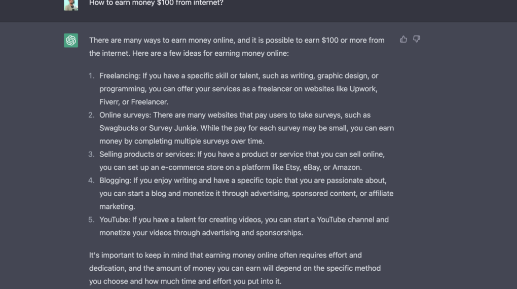 Content Writing Using ChatGPT
