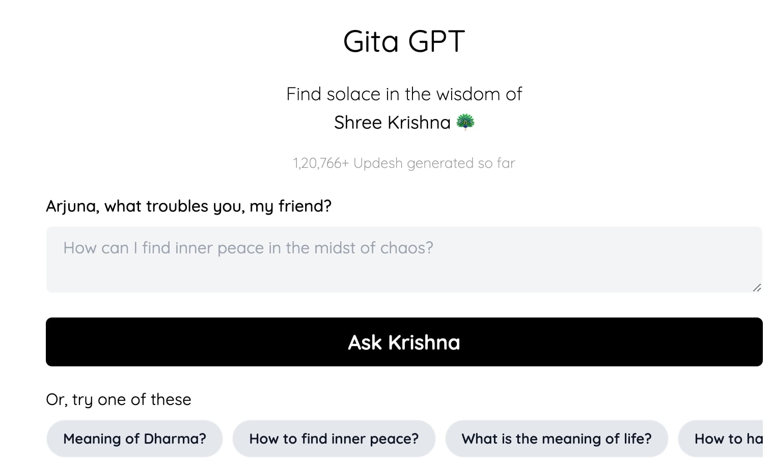 Gita GPT Website