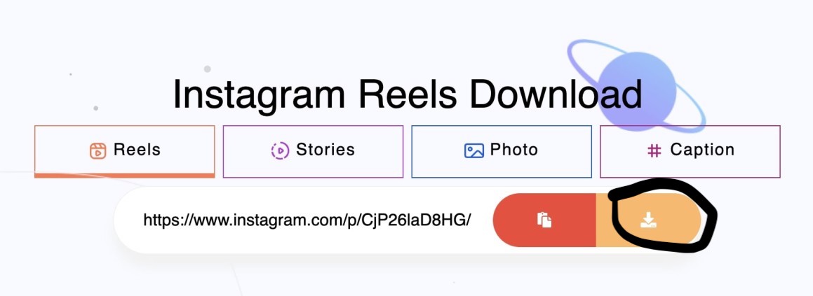 Click on Download icon