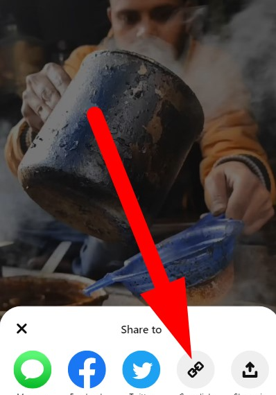 Copy Pinterest Video link
