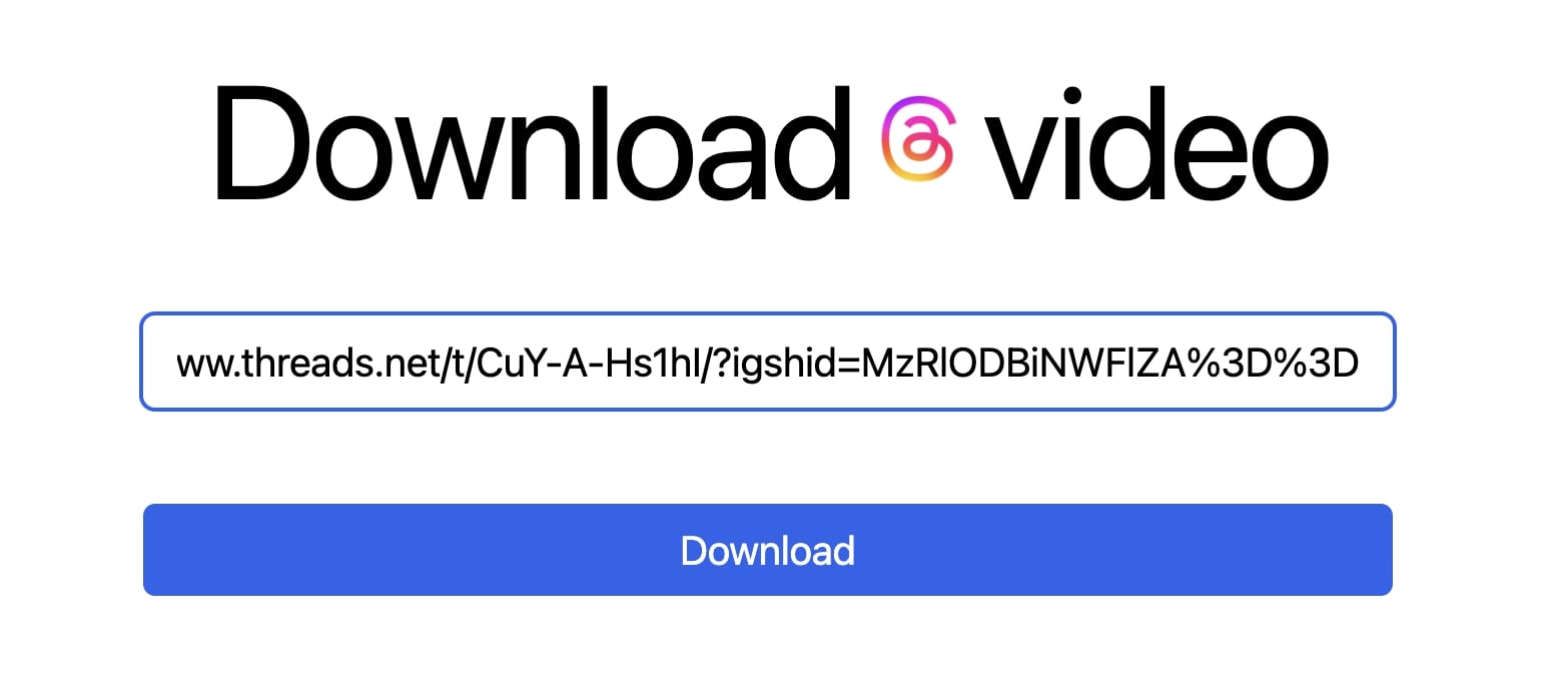 Paste Threads URL 